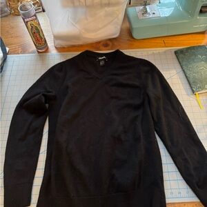 Express Black V-Neck Sweater